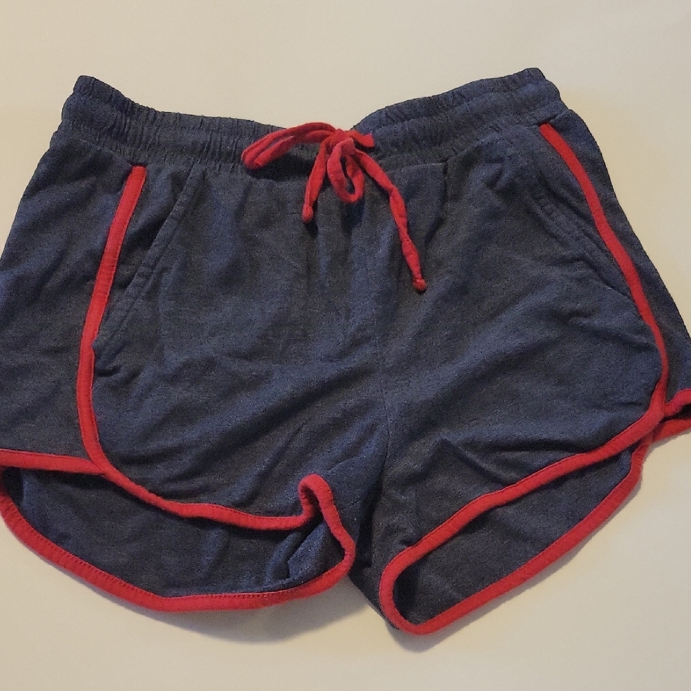 Colosseum Athletic Shorts in Navy with Red Accents